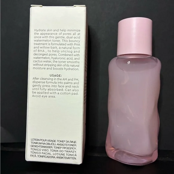 Glow Recipe Watermelon Glow PHA + BHA Pore Tight Toner 40ml / 1.35 oz NEW in Box - Picture 3 of 5